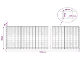 Gabion with 5 mm Wire and 10x10 cm Mesh 350x30x100 cm 3465121
