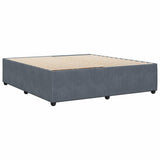 Bed Frame without Mattress Dark Grey Super King Velvet 3285046