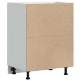 Sink Base Cabinet Lucca High Gloss White Engineered Wood 853679