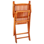 ZNTS 7 Piece Folding Outdoor Dining Set Solid Eucalyptus Wood 3087152