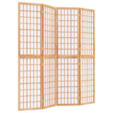 Folding 4-Panel Room Divider Japanese Style 160x170 cm 352084