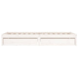 3103469 Bed Frame without Mattress with Drawers White 100x200 cm