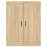Wall Mounted Cabinet Sonoma Oak 69.5x34x90 cm Engineered Wood 830399