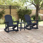 Adirondack Rocking Chairs 2 pcs Navy blue HDPE 3335835