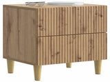 Bedside Cabinet with Drawer 2 pcs Artisan Oak 43 x 34.5 x 48 cm 894544