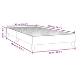 Box Spring Bed Frame Light Grey 90x200 cm Fabric 3120484