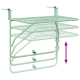 Hanging Balcony Table Folding Mint Green 60 x 39 x 65 cm Steel 42008080