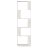 Book Cabinet/Room Divider White 51x25x163.5 cm Solid Wood Pine 814045