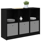 Sideboard with Drawer Black Oak 102 x 32 x 73.5 cm 8000517