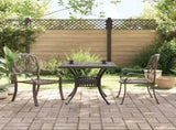 Bistro Set Bronze Cast Aluminium Medium Durable Bistro Set 3216337
