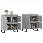Sideboards 2 pcs Grey Sonoma Engineered Wood 3190187