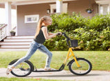 Kids Scooter, Kick Stunt Scooter with Adjustable Handlebar, Dual Brakes, Basket, Cupholder, T3398P348522
