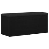 Storage Bench Black oak 102 x 42 x 45 cm Engineered Wood 862985