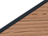 Fence Panel 6 pcs WPC and Aluminium Brown 3429388