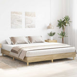 Bed Frame Sonoma Oak Engineered wood, Solid pinewood, Plywood 3329023