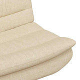 Swivel Chair Cream 63 x 75 x 76 cm Fabric 42007356