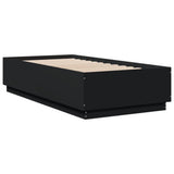 Bed Frame without Mattress Black 75x190 cm Small Single 3209759