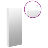 Mirror Jewellery Cabinet with LED Lights Wall Mounted White 353241