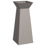 Pillar Planter 2 pcs Silver 40 x 40 x 100 cm Weathering Steel 873865