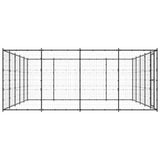 Outdoor Dog Kennel Steel 24.2 m 3082314