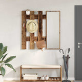 Wall-Mounted Coat Rack Wall-mounted Old Wood 100 x 10 x 100 cm 874513