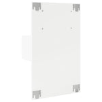 ZNTS Wall-mounted Bedside Cabinet with LED Lights White 848157