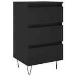 ZNTS Bedside Cabinet Black 40x35x69 cm Engineered Wood 826926