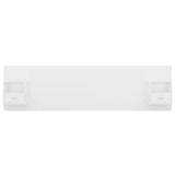 Bed Headboard with Cabinets White Engineered Wood 3115740