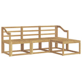 Outdoor Sofa Set 4 pcs White 185.5 x 122.5 x 73 cm 3387468