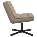 Swivel Chair Cappuccino 63 x 75 x 76 cm PU 42007344