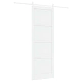 Sliding Door White 83 x 232 cm Solid Pine Wood 3445428
