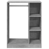 Wardrobe Concrete Grey 77x48x102 cm Engineered Wood 840810