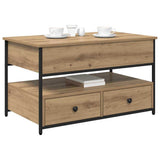 Coffee Table Artisan Oak 85 x 50 x 50 cm Engineered Wood 883056
