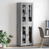 Highboard FLORIN Grey Sonoma 60 x 35 x 182 cm Engineered Wood 3397910