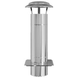 Chimney Extension Silver 25 x 25 x 65 cm Stainless Steel 42008444