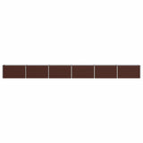 Raised Garden Bed Brown 600 x 40 x 55 cm cold-rolled steel 8006300