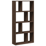 Bookcase Brown Oak 60x20x120.5 cm Engineered Wood 858153