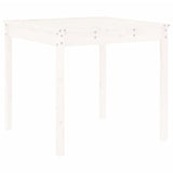 5 Piece Garden Dining Set White Solid Wood Pine 3157710