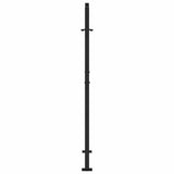 Garden Gate Black 100x150 cm Steel Wave Design 4100971
