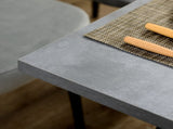 Dining Table, Contemporary Rectangle Kitchen Table with Metal Legs and Spacious Tabletop for Dining T3398P330450
