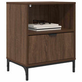 Bedside Cabinet 2 pcs Brown oak 49 x 36 x 61 cm Engineered wood 883489