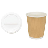 Paper Coffee Cups with Lids 1000 pcs 8oz 200ml 3325224