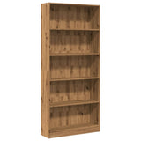 Bookcase Artisian Oak 80x24x176 cm Engineered Wood 857861
