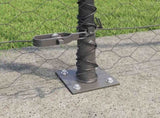 Welded Wire Fence with Concrete Base 50 x 1.5 m 3353708