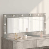 Vanity Mirror Rectangular Concrete Grey 100 x 45 x 18 cm 868328