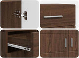 Wooden Cabinet Brown Oak 88.5 x 30.5 x 73 cm Engineered Wood 880288