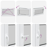 Basement Window "RISOR" 100x70 cm Tilt&Turn DIN Right White 4108324