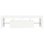 ZNTS TV Cabinet with LED Lights White 140x36.5x40 cm 804364