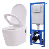 Wall Hung Toilet with Concealed Cistern Ceramic White 274669