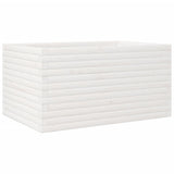 Garden Planter White 90x60x45.5 cm Solid Wood Pine 847279